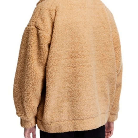 I Am Gia Tan Fleece Teddy Oversized Coat Size XS - Picture 3 of 8